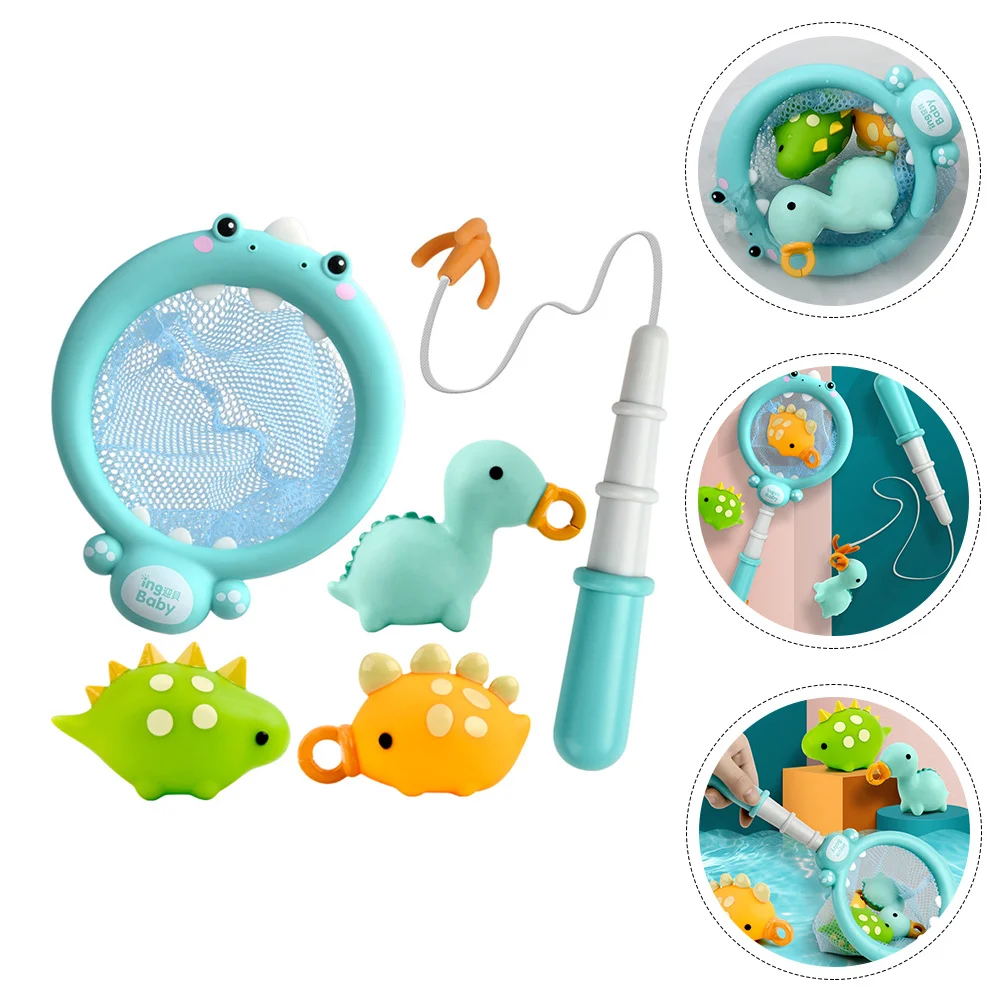

Fishings Game Bath Fish Kids Water Catching Magnetic Animal Toddler Bathtub Dinosaur Educational Playset Party Learning