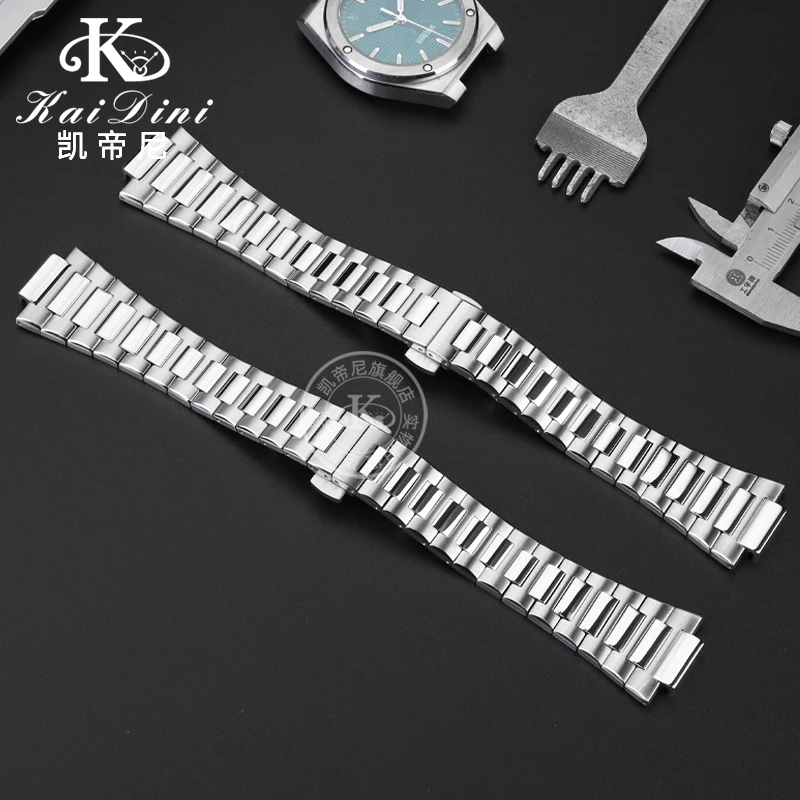 Фото Ремешок для часов из твердой нержавеющей стали 13,5 мм для инженера IWC IW328901 328902 328903, стальной ремешок, ремешок для часов, выпуклый браслет-цепочка для часов №3