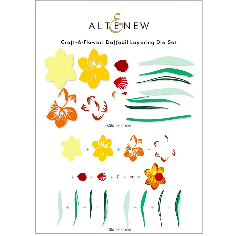 

Daffodil Flowers Metal Cutting Dies Craft for Scrapbooking DIY Handmade Knife Mould Blade Punch Stencils Dies Cut Model Decor