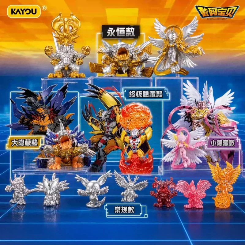 Фото Оригинальный набор мини-фигурок-ластиков Kayou Digimon Dimensional Evolution Vol.1 (12 шт.) в закрытой упаковке, коллекционные аниме-игрушки №2