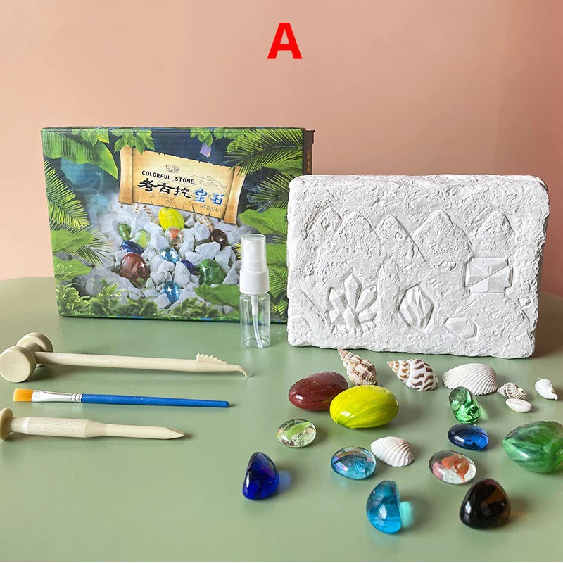 Новинка 2022 археология сюрприз Имитация драгоценного камня оболочка булыжник