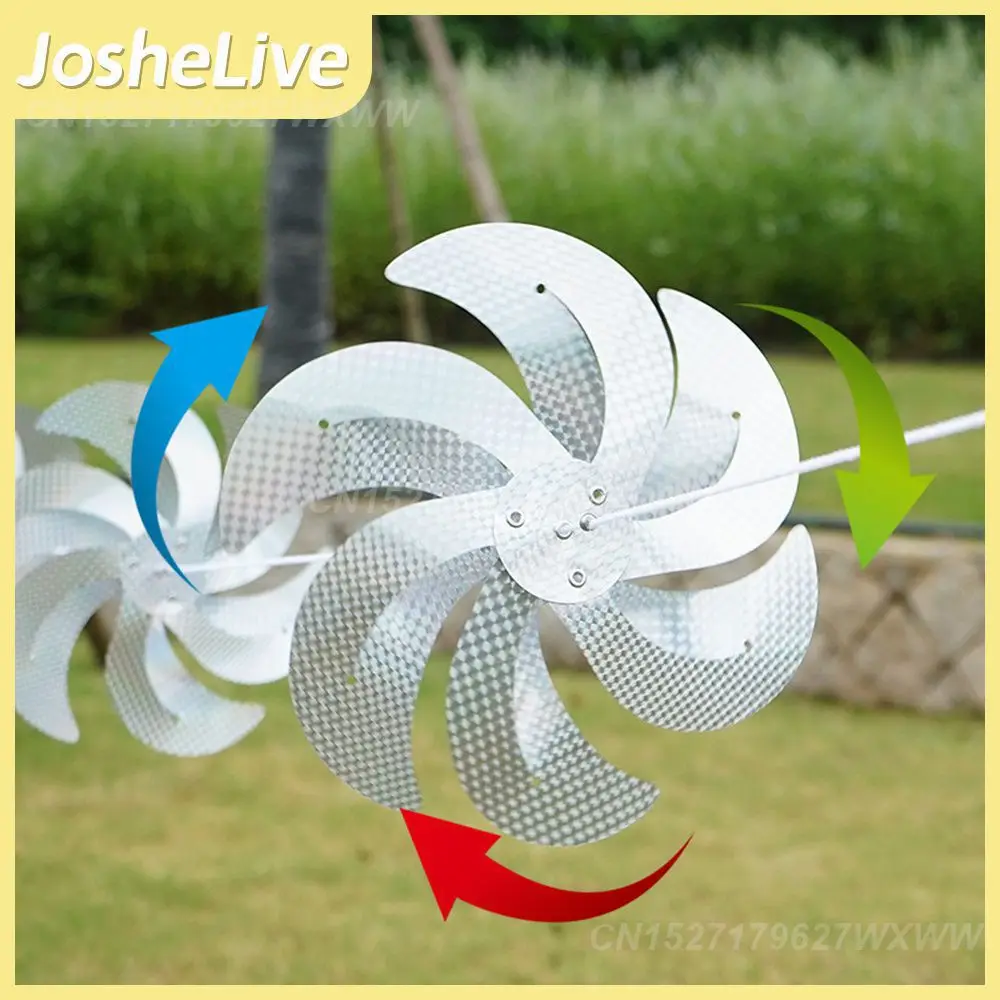 

Toughness Bird Scare Deterrent Silver Reflective Windmill Wear-resistant Bird-driving For Outdoor Garden High-speed Rotation