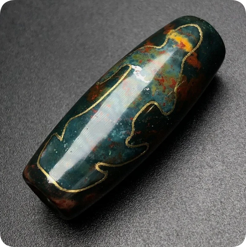 Тибетская киноварь слон мужская филигранная ожерелье из агата Гуаньинь дзи 15*39