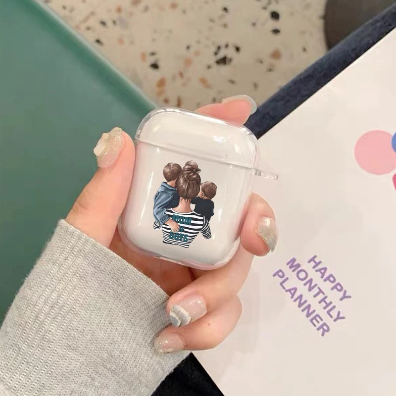 Симпатичные Детские женские наушники для родственников Airpods 1 2 Pro мягкие ТПУ Air Pods