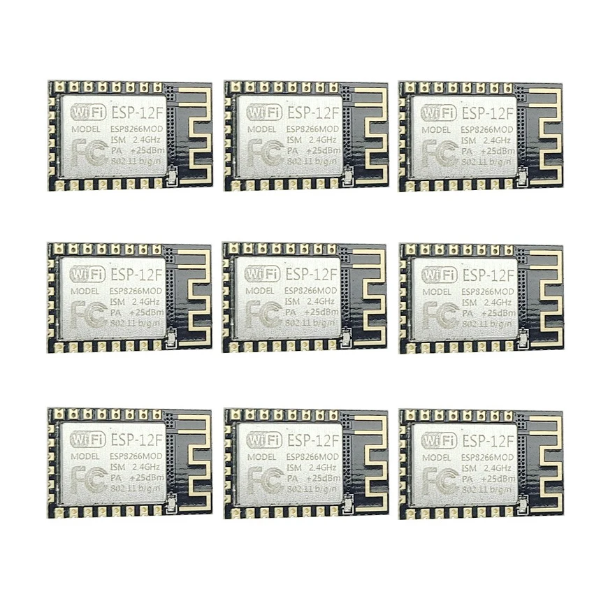 

10pcs ESP-12F ESP8266 Wireless Module for Internet of Things Serial Development Board ESP12F Upgrade Remote Module for Arduino