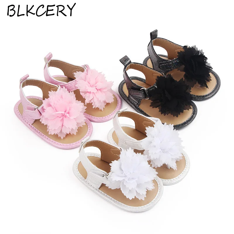 

Brand Infant Baby Girls Sandals Toddler Summer Shoes Newborn Bebes Sandales Princess Footwear for 1 Year Flower Sandalen Gifts