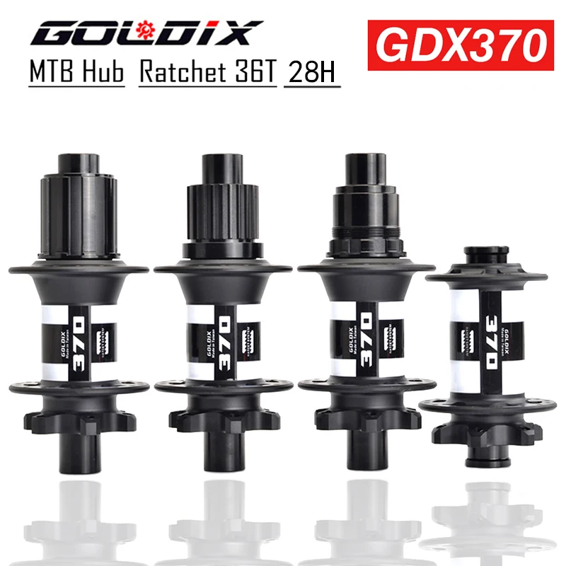 

GOLDIX GDX370 Bicycle Hub HG/XD/MS Sealed Bearing 6Bolt Disc Brake J-Bend 28Hole Ratchet 36T BOOST MTB Hub rear hub mtb mtb hub