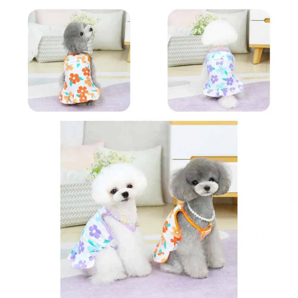 

Стильная юбка для собак, привлекательная дышащая летняя одежда для собак с двумя ногами, платье для собак, юбка для домашних животных