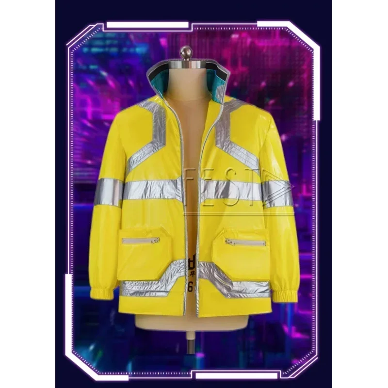 Cosxie аниме CYBERPUNK Edgerunners Дэвид Мартинес косплей костюм нарукавник значок кожаная