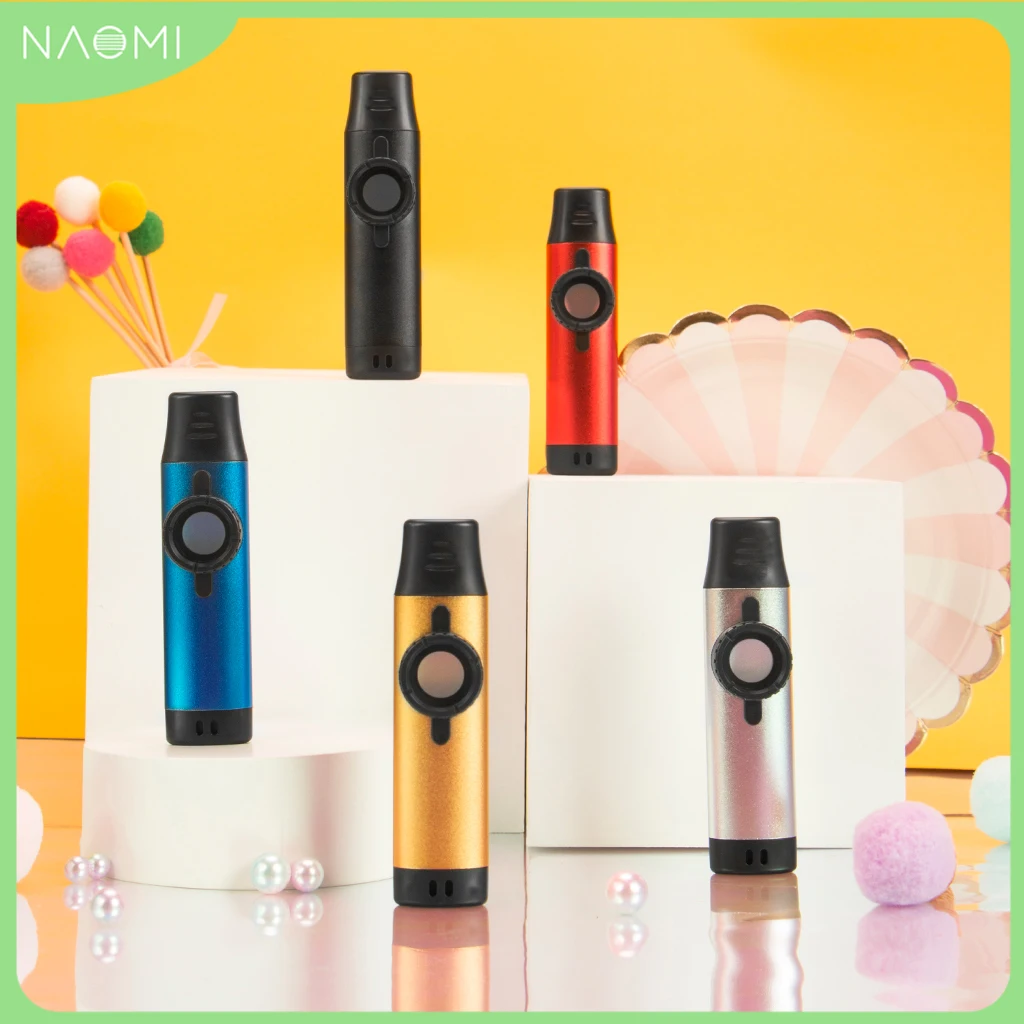 

NAOMI Kazoos Whistle Flutes Diaphragm Mouth Metal Kazoo Adjustable Tone Kazoo For Kids/Adult Music Lovers 5 Colors Optional