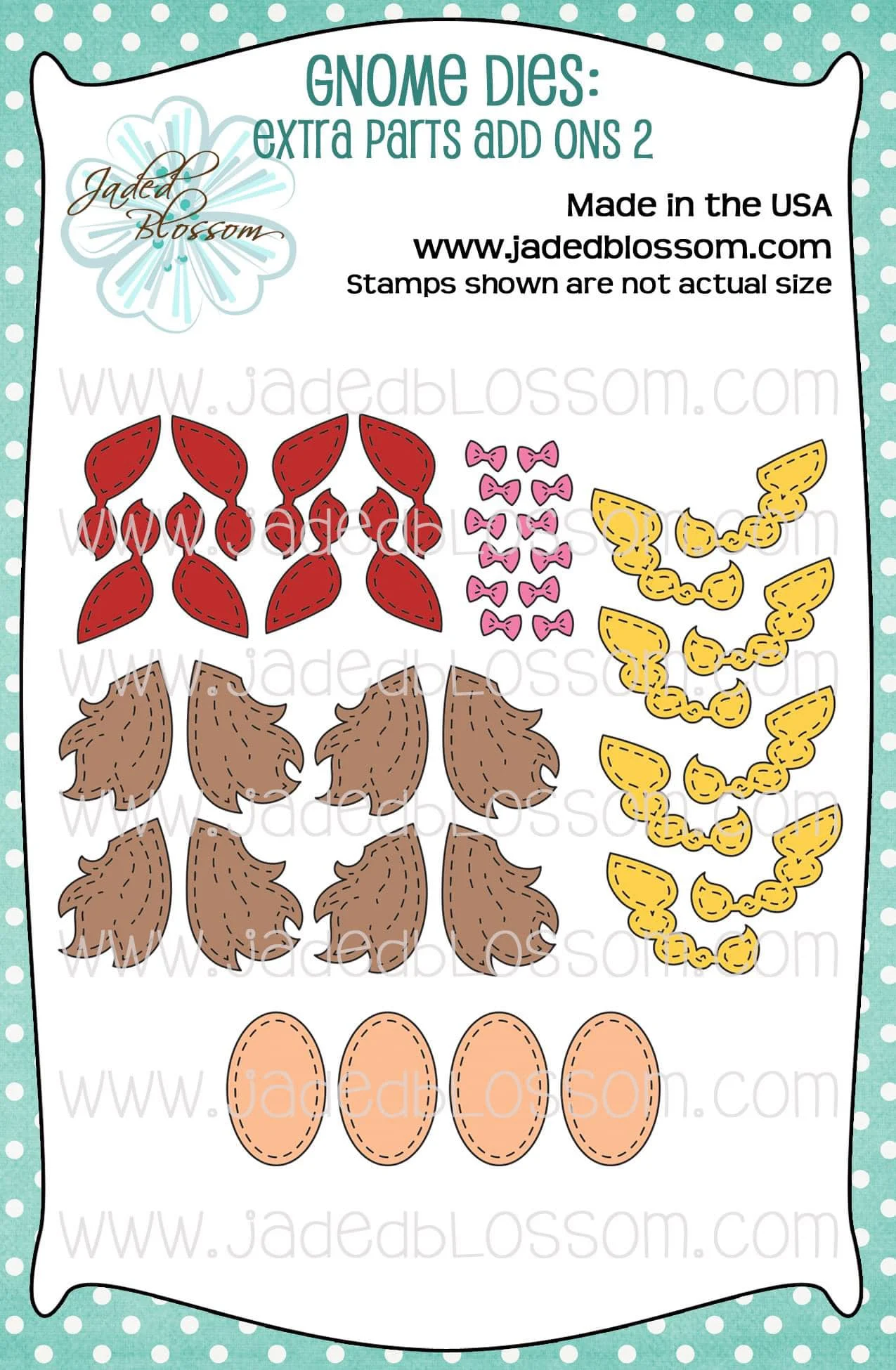 

Addycraft Metal Cutting Dies gnome dies extra parts add ons 1 die set For DIY Scrapbook Cutting Die Paper Cards Embossed Craft