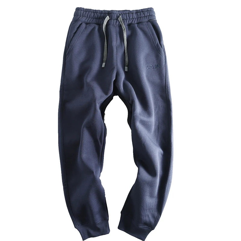 Зимние спортивные штаны на флисовой подкладке. Мужские утолщенные брюки. Внешняя