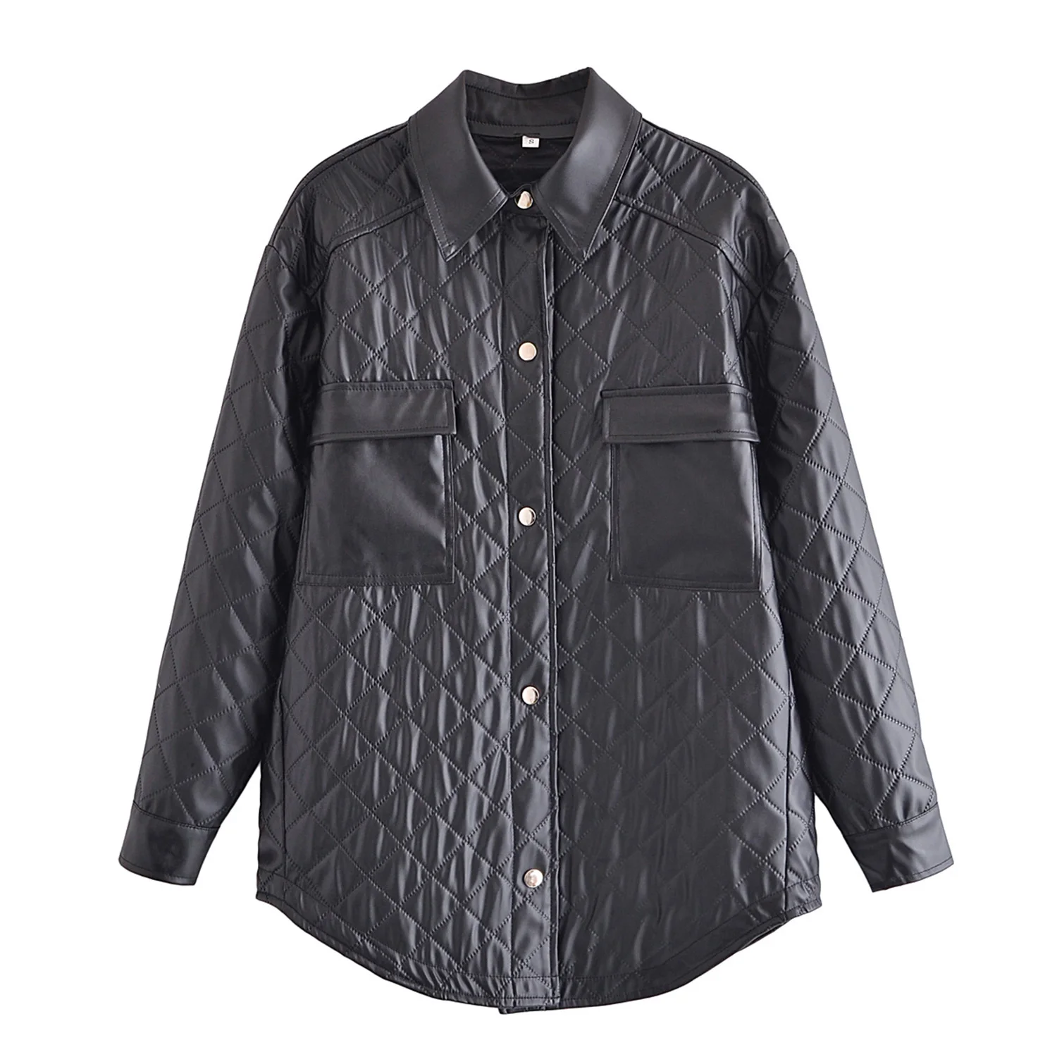 

Женское однобортное пальто из ПУ кожи, Черное длинное пальто с карманами, винтажный наряд с воротником с лацканами и длинными рукавами, Женский шикарный наряд