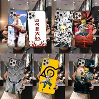 naruto namikaze minato 4th 7th phone case for iphone 13 12 11 pro mini xs max 8 7 plus x se 2020 xr cover