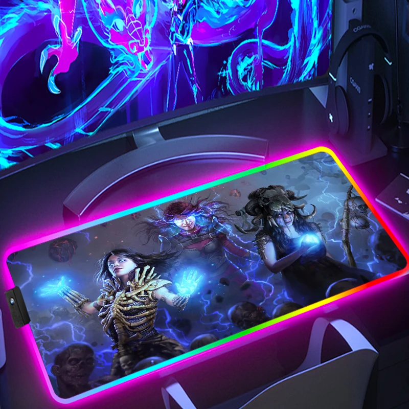 

Rgb коврик для мыши Xxl, аксессуары для ПК, коврик для клавиатуры, игровой коврик для мыши, протектор для рабочего стола, коврики для настольног...