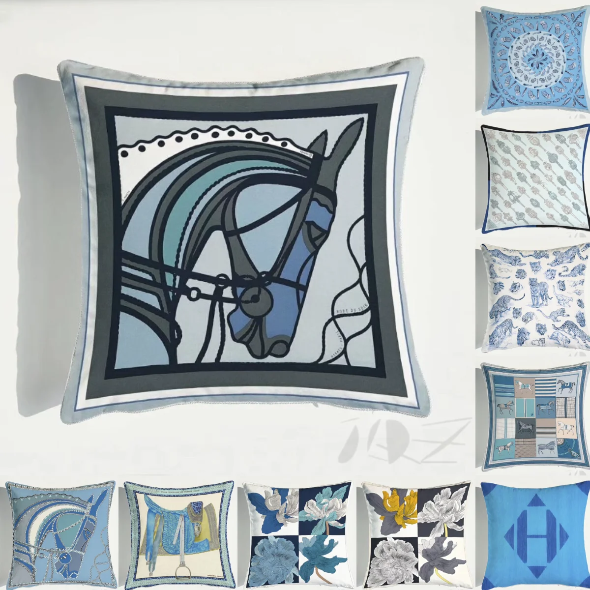 

Blue Chucky Cushion Cover Pillowcase H Pillows Decor Home Decoraction Luxury Printed Throw Plaid Bedroom Decorative Pillows Sofa