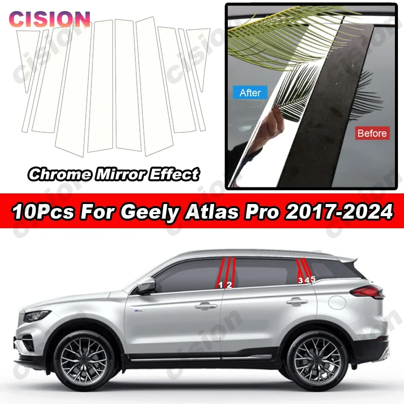 

Глянцевая хромированная наклейка на панель автомобильной двери окна центральной колонны в C колонны центральной колонны отделочная наклейка для фотографий 2017-2024