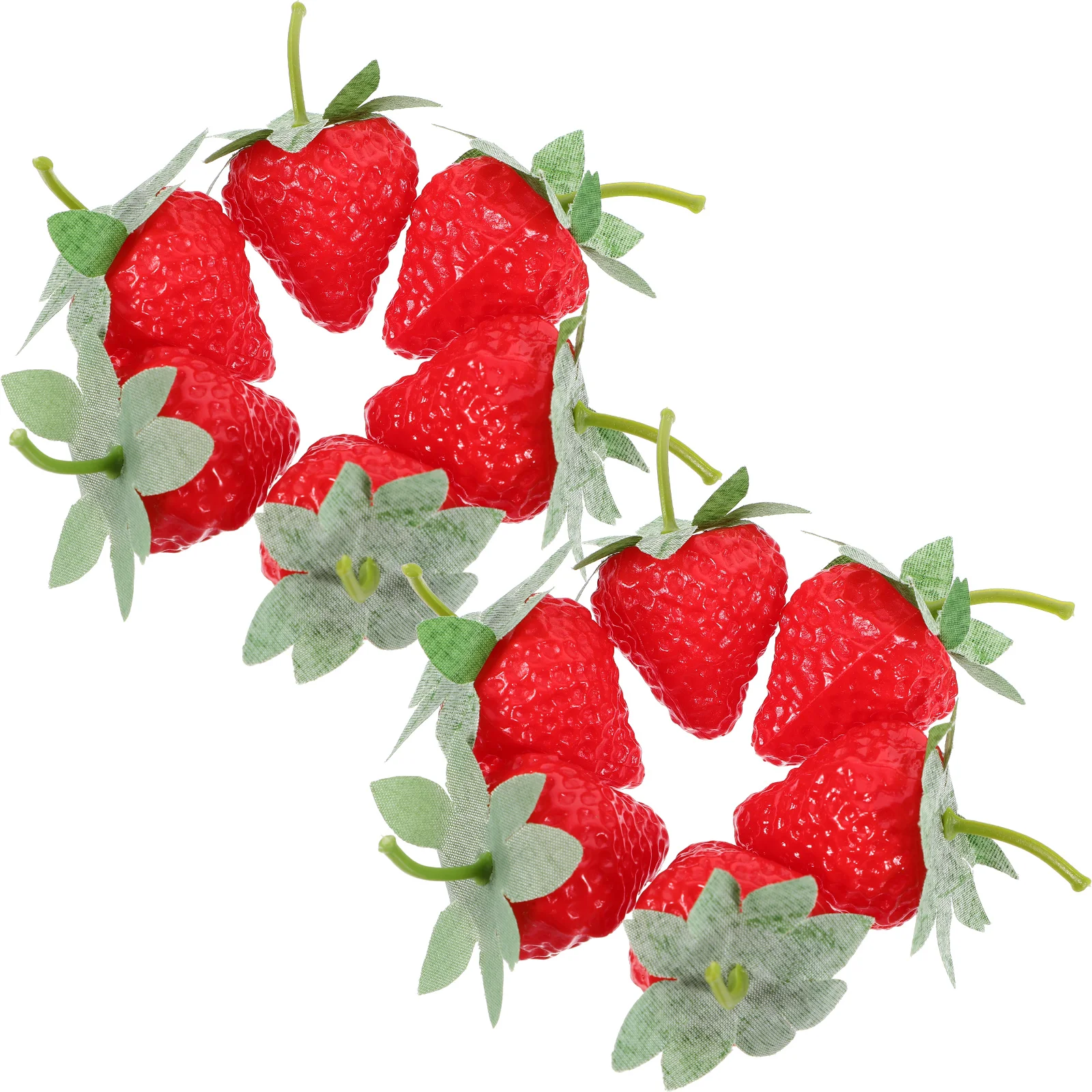 

24 Pcs Simulated Strawberry Model Decor Artificial Decoration Ornament Fake Fruit Strawberries Kitchen Plastic Fruits Toddler