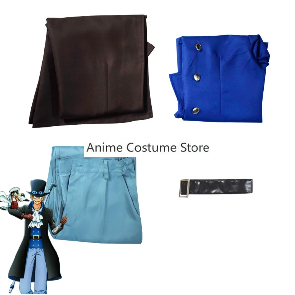 Костюм для косплея аниме Восточный Синий Сабо черные Бриджи на Хэллоуин взрослых