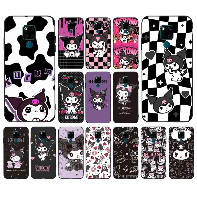 

BANDAI cute Kuromi Phone Case for Huawei Mate 20 10 9 40 30 lite pro X Nova 2 3i 7se