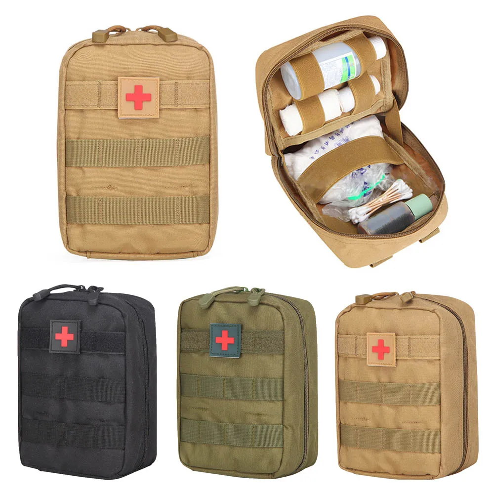 

First Aid Bag Hunting Survival Military EDC Pack Molle Tactical Waist Bag Outdoor SOS Pouch Army Medical Kit Waist Belt Backpack