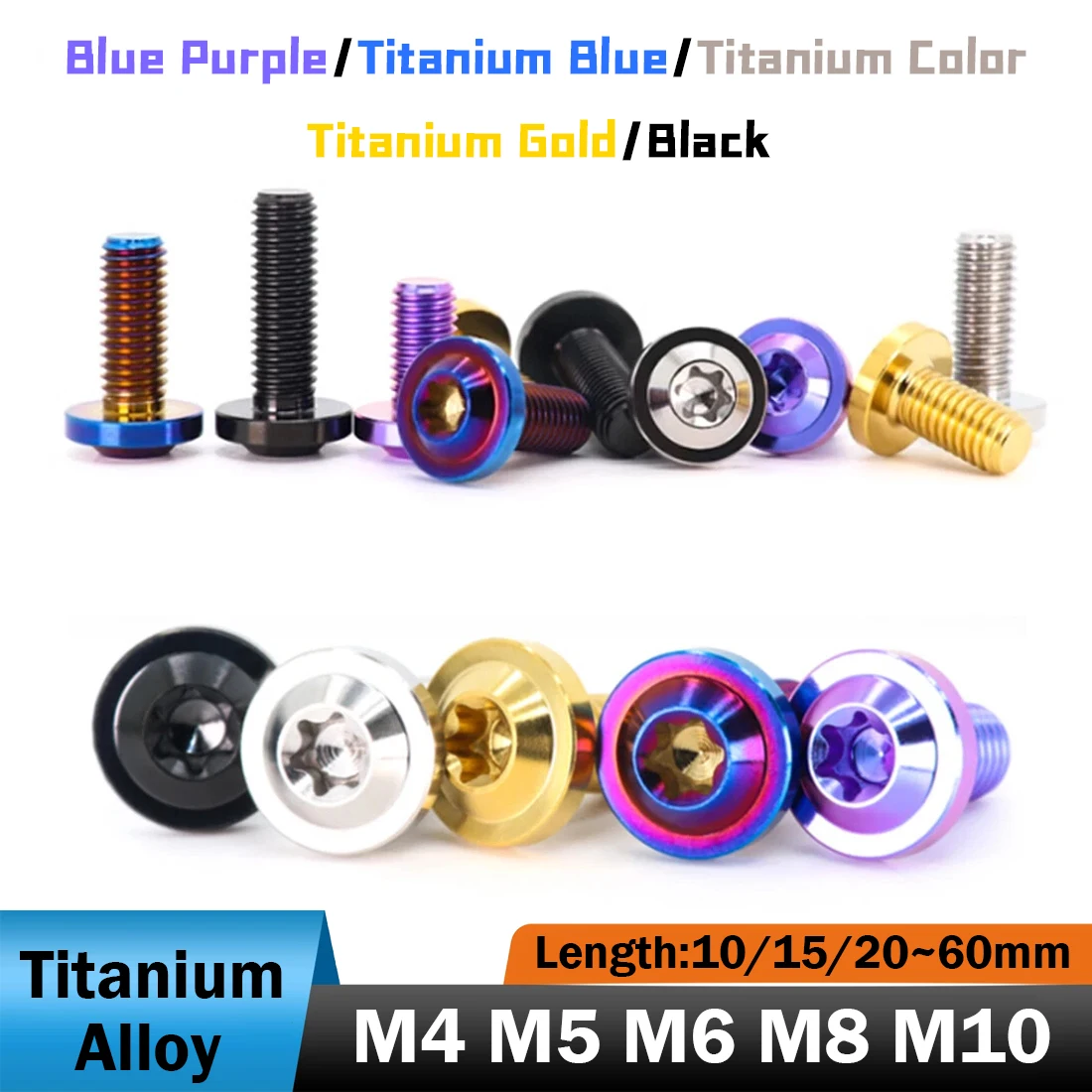 

Титановые болты M4 M5 M6 M8 M10 со сливовой головкой для мотоцикла