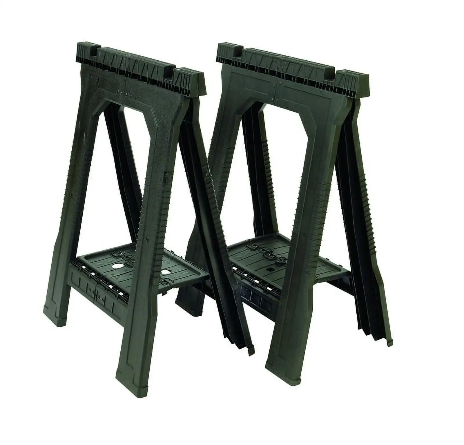 

Stanley 32" H x 22-1/2" W x 5" D Folding Sawhorse 800 lb. Black 1 pair