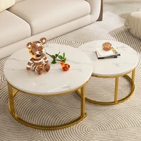 Sedentary Round Side Table Minimalist Writing Aesthetic Modern Coffee Table Books Balcony White Mesas Auxiliares Home Furnlture