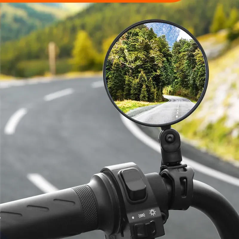 

2pcs Motorcycle Rear View Mirrors Round Handlebar Mirror 360 Degree Rotate Rear View for Bicycle Motorcycle Cycling Accessories