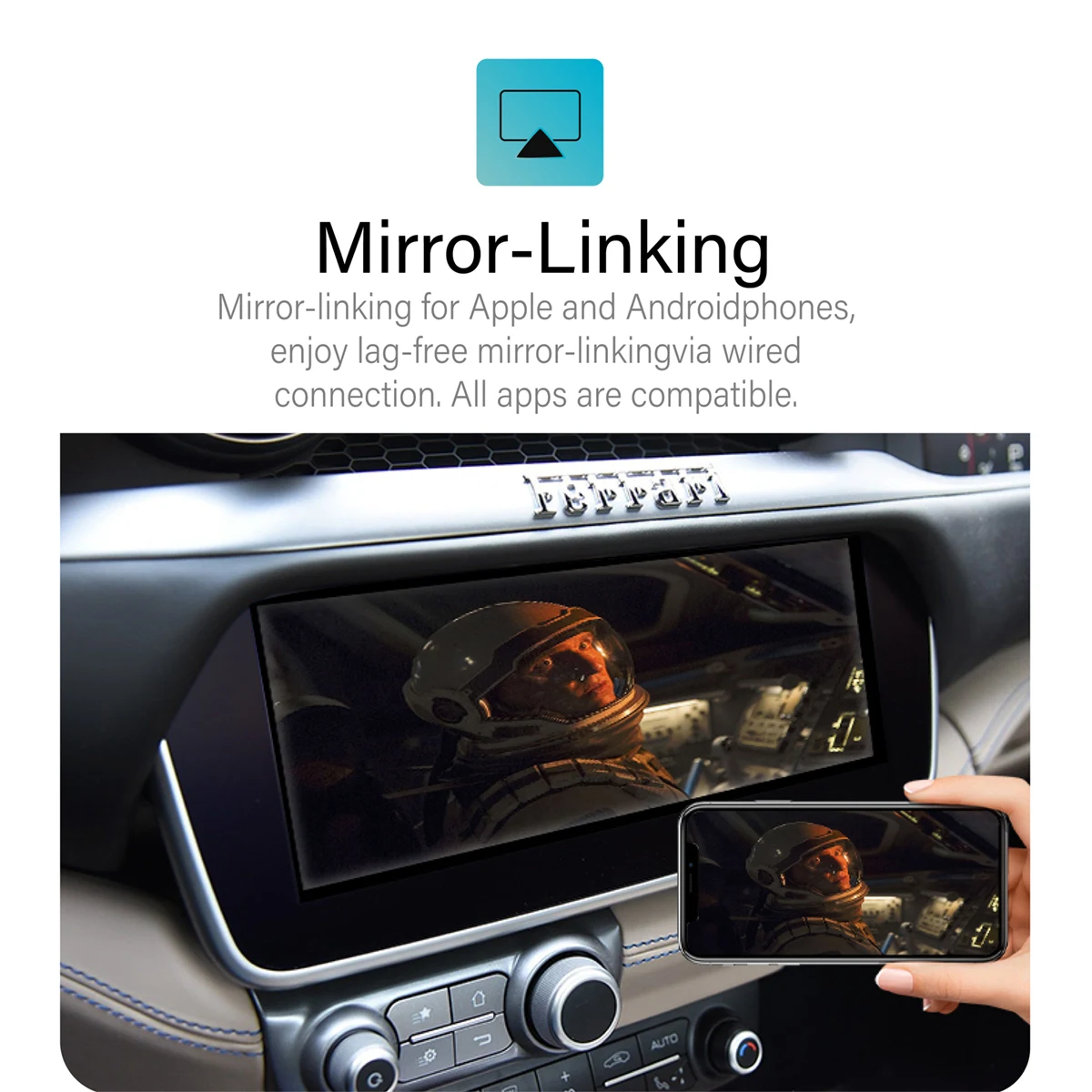 Беспроводная связь CarPlay6.5 дюйма 8 ✐ 25 для Ferrari 09YS F12 12YS F488 15YS F8 19 20YS Android зеркальная