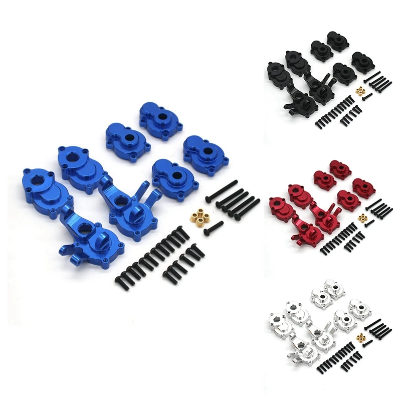 

Для Yikong YK4102 YK4103 ABSIMA CR3.4 SHERPA, металлический портальный корпус коробки передач 1/10, автомобиль на гусеничном ходу с дистанционным управлением