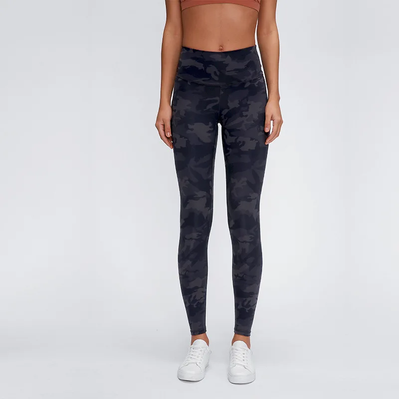 

women Sports Pants Butter Soft Tights Yoga Leggings High Waist Hip Athletic Fitness Running Camouflage Print Gym Clothing