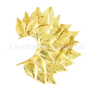 Lovely Ear Cuff Big Earrings for Women Accessories Boho Gold Silver color Leaf No EarHole Clip Earring Bijoux Femme Fashion Gift