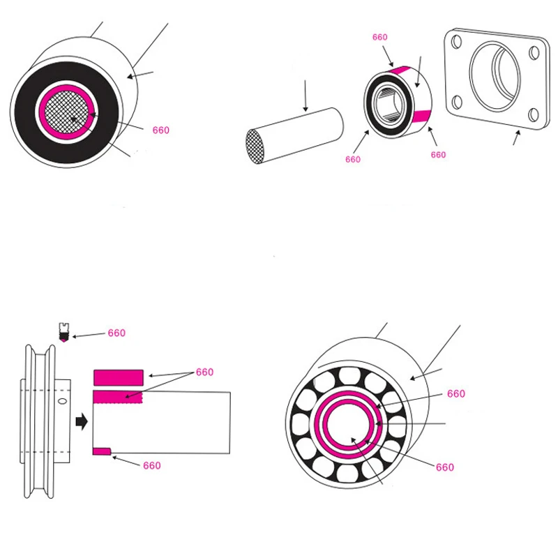 50/250 мл удерживающая смесь Loctite 680 анаэробный удерживающий клей высокопрочный