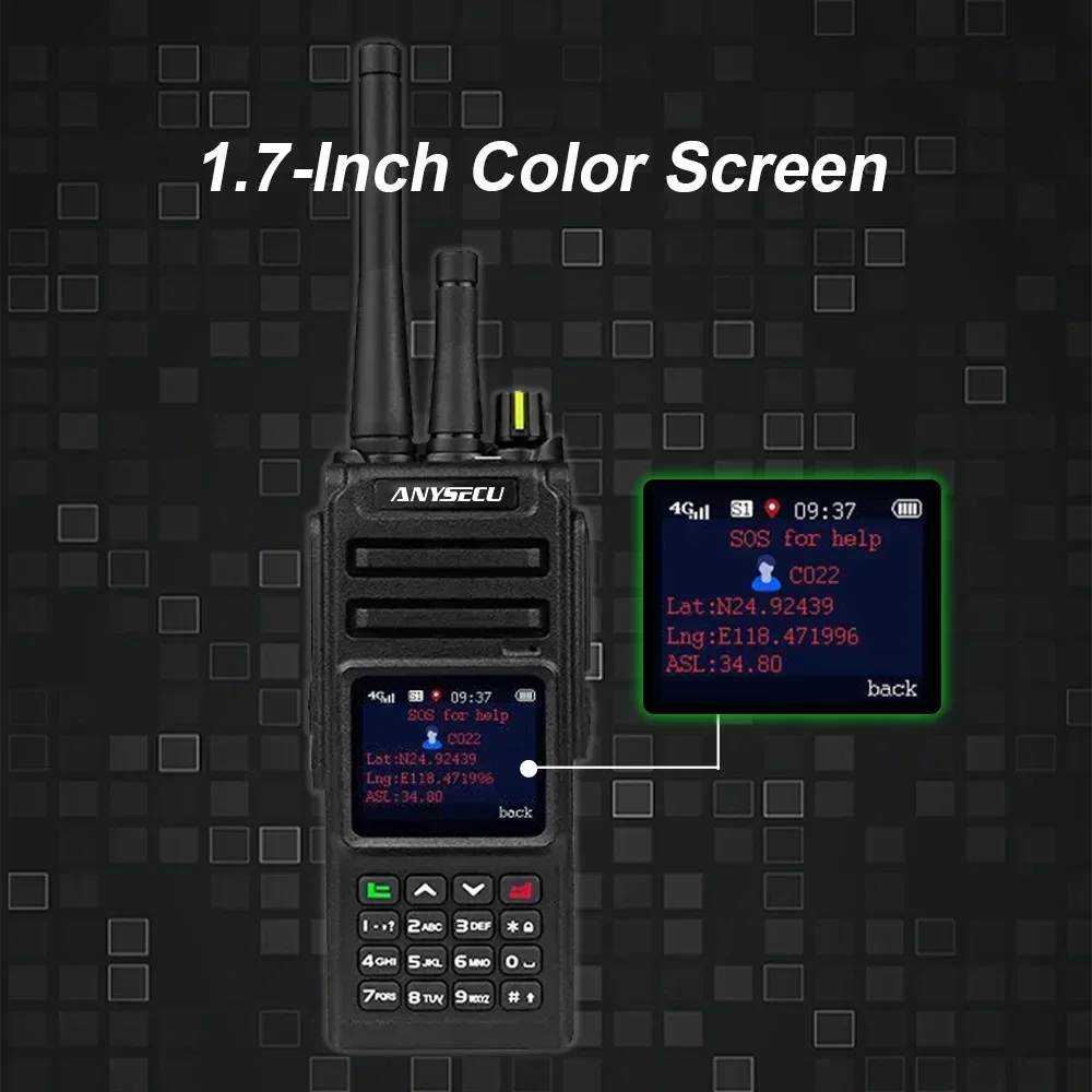 Портативное портативное радио R1560 Linux POC + UHF 400-520 МГц 4G-DS1560