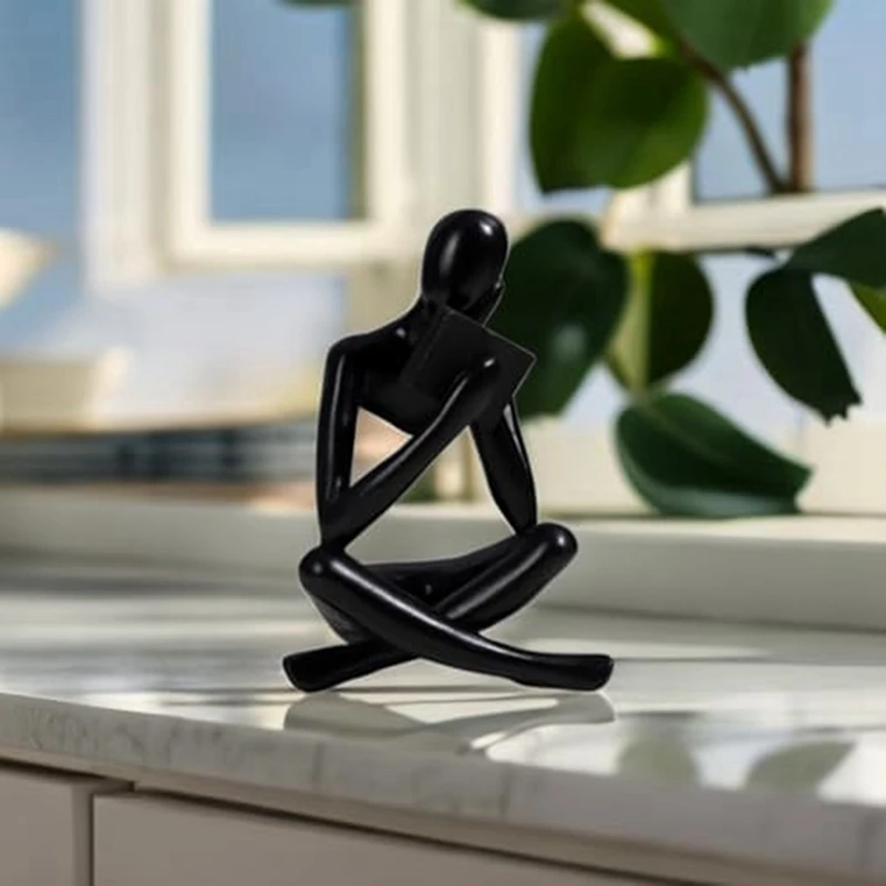 Скульптуры Thinkers статуэтка из смолы с орнаментом для чтения Декоративная