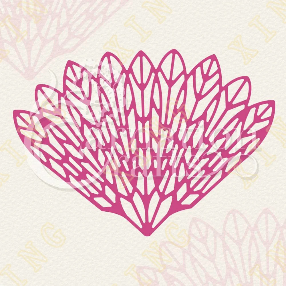 

Hot Sale New Feather Fan Metal Cutting Dies for Diy Scrapbooking Crafts Stencils Maker Photo Album Template Handmade Decoration