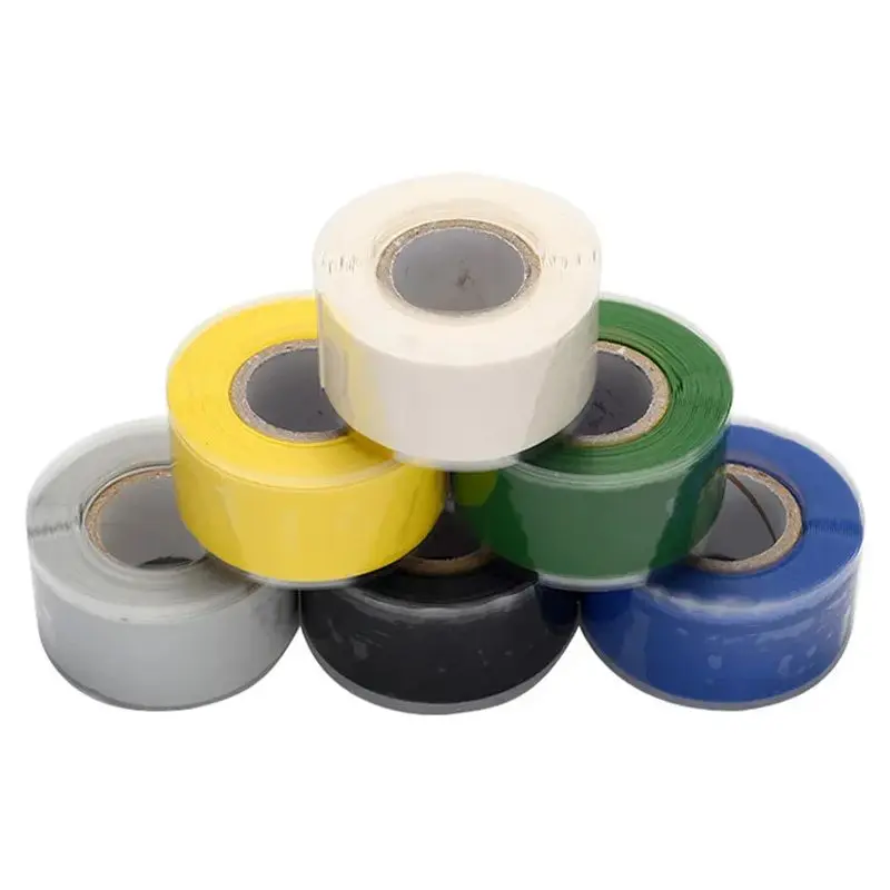 Силиконовая Водонепроницаемая ремонтная лента, 2,5 см * 3 м, изоляция под высоким давлением, электрическая самоклеящаяся лента для ремонта водопроводных труб