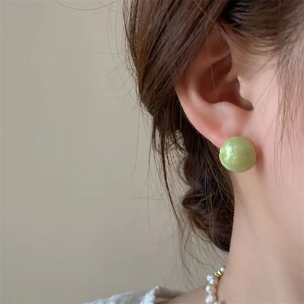 

Fashion Jewelry Girl Gift Ear Studs Trendy Ear Buckle Women Round Earrings Korean Style Earrings Girl Stud Earrings