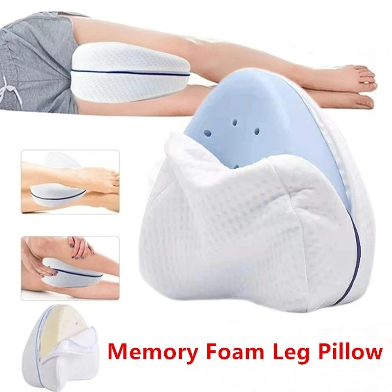 

Memory Cotton Leg Pillow Back Hip Body Joint Pain Relief Thigh Leg Orthopedic Cushions Home Orthopedic Sciatica Sleeping Pillows