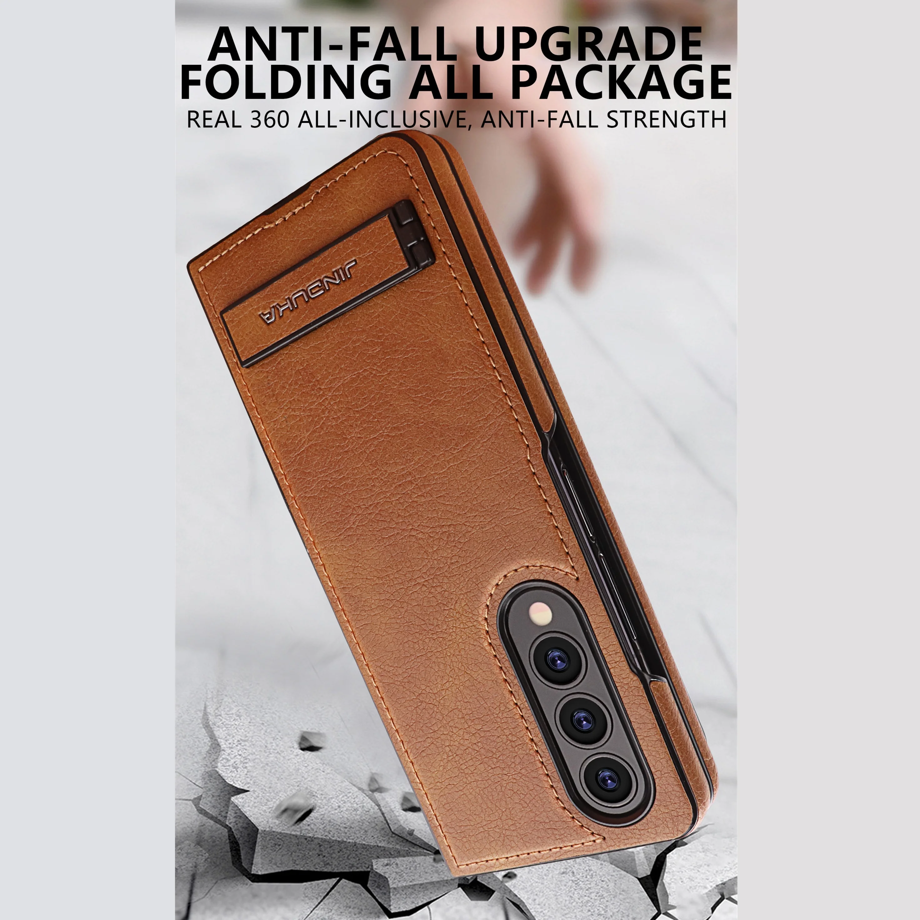 Кожаный чехол для Samsung Galaxy Z Fold 6 ZFold 5 4 3