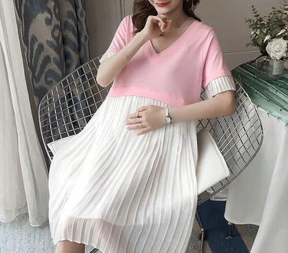 

2023 Women Maternity T Shirt Girl Shirt New Mom Big Size Loading Pregnant green Funny Baby