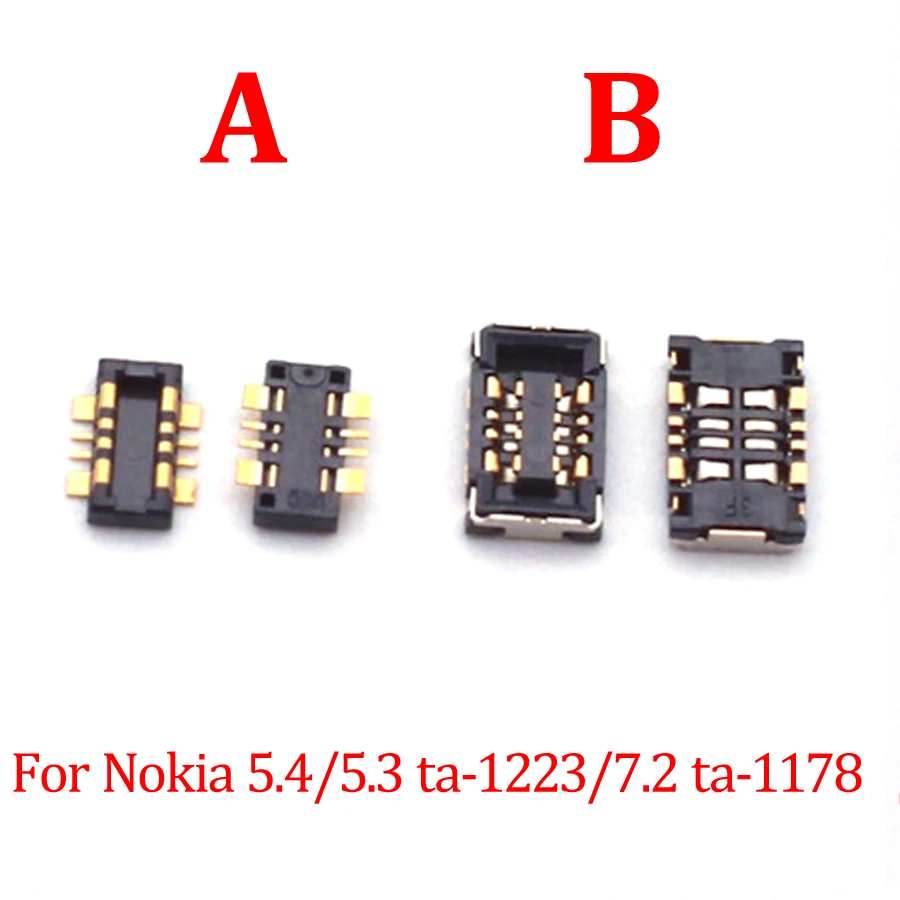 Разъем FPC для аккумулятора 2 шт. на материнской плате Nokia 3 4 5 6 7 8 9 1/3 1/4 1/5 1/6 1/X5/X6/X7/7 2/4