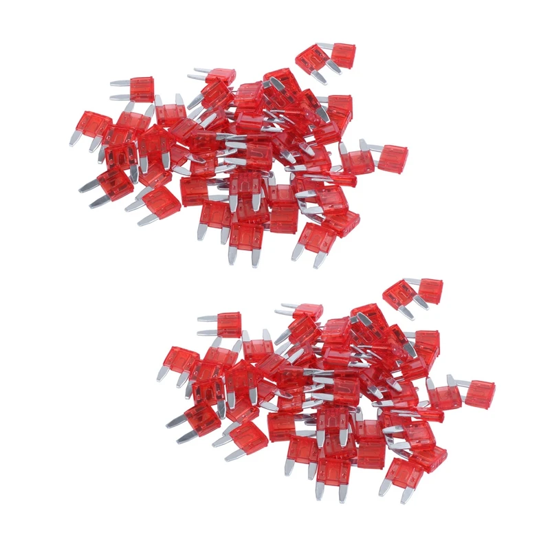 

120PCS 10A 10A Auto Mini Blade Fuses Red For Car