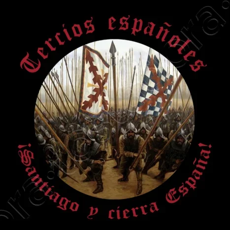 Сантьяго Йерра España. Футболка Tercios Españoles Spanish Legion 100% хлопок с круглым вырезом