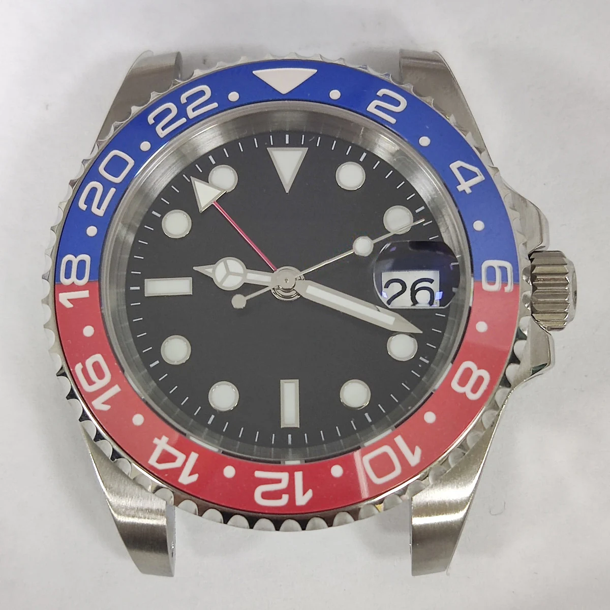 40 мм GMT nh34 чехол с пользовательским логотипом сапфировое стекло nh35 для часов