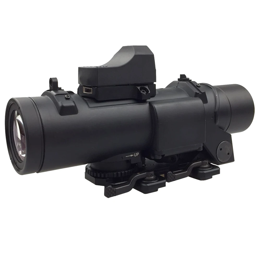

SPINA 4x Tactical 1-4X32+HD400 Fixed Dual Purpose With Mini Red Green Dot Sight Scope Hunting Optics scope