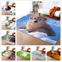 lovely dog cat living room rugs carpets flannel anti skid 3d rug cartoon floor area rug children bedroom kitchen mat doormat