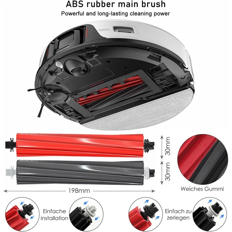 Запчасти для Roborock S8 / Pro G20 Uitra основная боковая щетка фильтры НЕРА Швабра тканевые