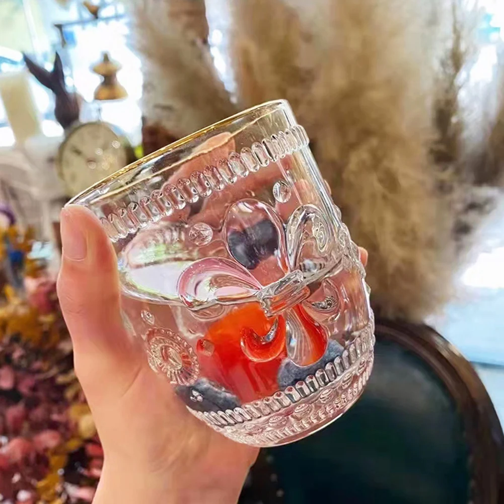

Glass Coffee Tea Cup Mug 3D Butterfly Glass Cups Wedding Gift Flower Tea Cup High-grade Glass Drinkware